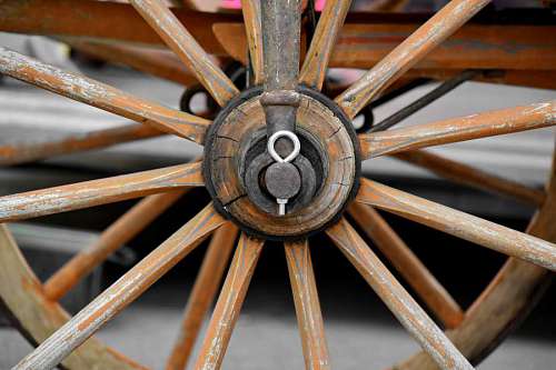 central-bank rust handmade center wheel antique carriage rural trading retro wooden
