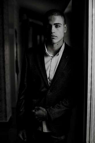 gentle young standing suit business handsome posing gentleman teenager 