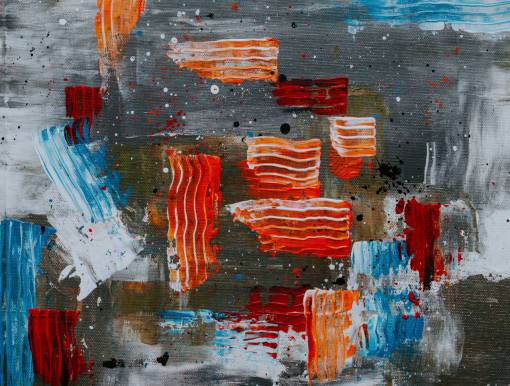 silencio pintura abstracta arte diseño creativo artista lienzo