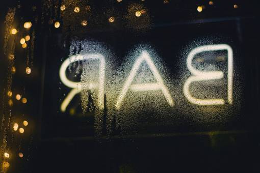 liquor bar  establishment  window  wet  droplets  water  liquid