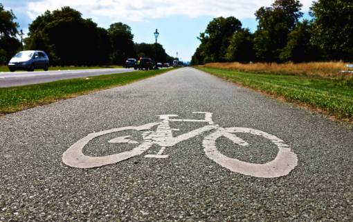 bike  bicycle  path  pavement  sidewalk  road  street