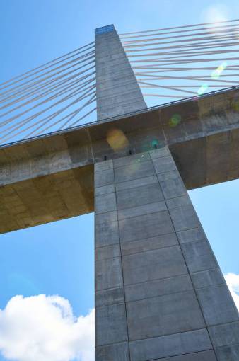 main bridge  sky  maine  lens  flare  penobscot  narrows