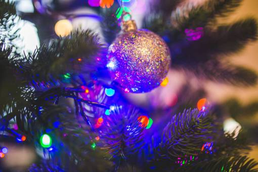 árbol de navidad luces adornos adornos festivos