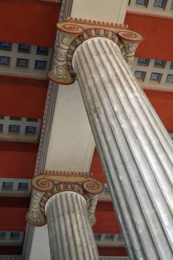 angle columns  design  ornate  angle  ceiling  room  elegant