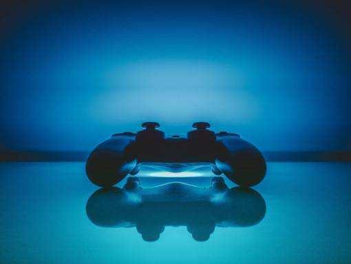 control controlador videojuegos gaming estación de juegos entretenimiento divertidas azules