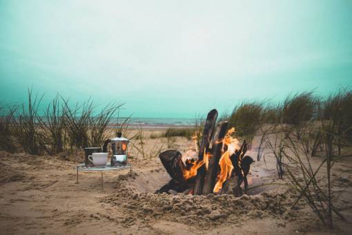 bonfire fire  flame  bonfire  campfire  beach  heat  firewood