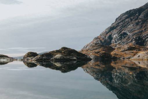 naturaleza paisaje montaña nubes cielo agua océano