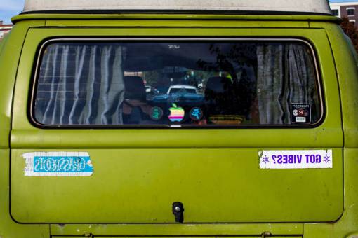 neones pegatinas de ventana trasera de vehículo de coche verde neón