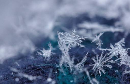 congelado copo de nieve macro vacaciones de invierno fondo hielo