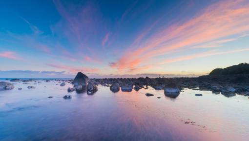seo hermosa playa puesta de sol cielo nubes panorama arena