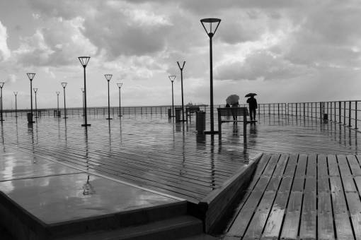 boardwalk black and white  boardwalk  seashoe  beach  ocean  landscape  clouds