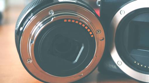 foco tecnología de fotografía de enfoque de lente redonda clásica de cámara