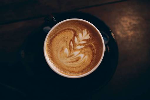 arriba capuchino decoración bebida de arriba comida mesa taza