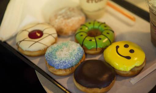 donuts donuts  assorted  bakery  happy  smile  chocolate  cream