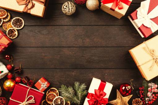 superior Caja de regalo Navidad presente celebración festivo estacional