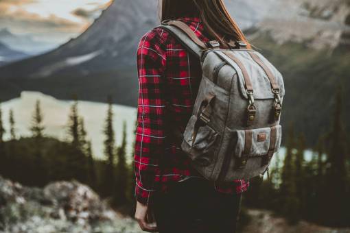 backpacking girl  brunette  backpack  backpacking  traveler  travelling  travel