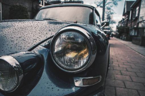 headlights headlight  rain  drops  wet  vehicle  vintage  bricks