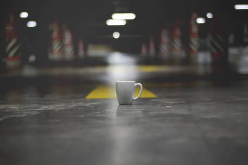 creepy-zombie lights  mug  cup  floor  parking  space  creepy

