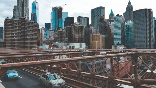 automotive new york  travel  bridge  car  automomobile  transport  building