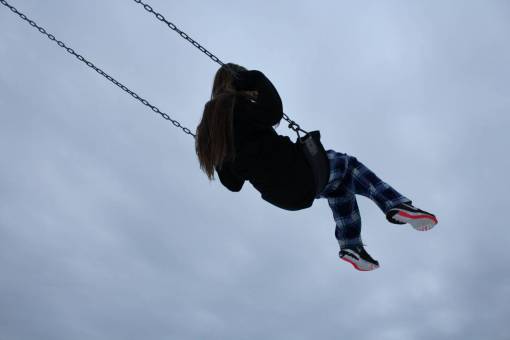 playground people  kid  child  happy  playground  clouds  sky