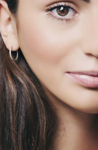 maquillaje retrato, niña, estudio, hembra, mujer, perfil, labios