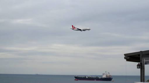 avion mar océano azul agua horizonte barco viajes