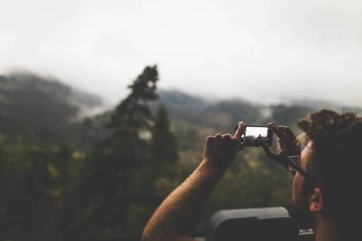difuminar cielo montaña cámara teléfono gente hombre fotografía