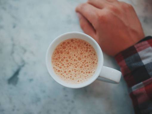 marble-rock tea  coffee  bubbles  people  man  hand  cup