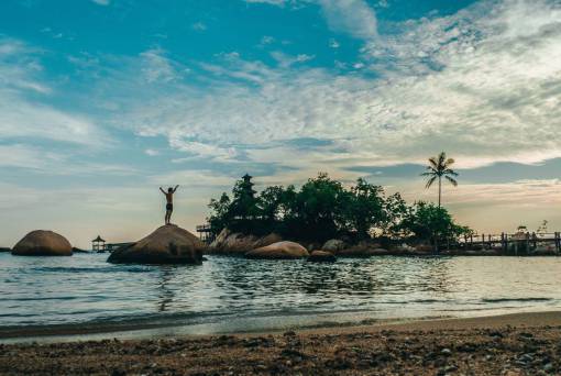 ripple travel  sea  paradise  adventure  sky  man  clouds