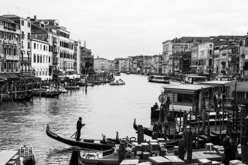 venice Venice  black  white  sea  water  vintage
