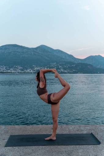 gymnastics healthy lifestyle sport outdoors yoga exercising woman;yoga women