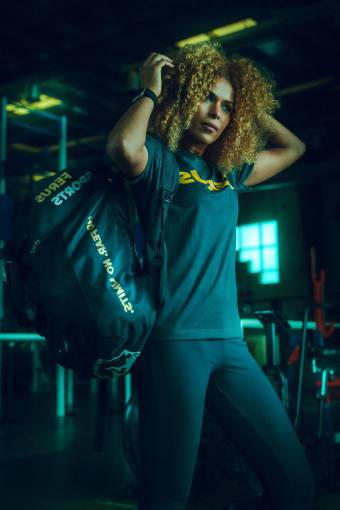 backpacking one person men women lifestyles young adult curly;woman;gym adult