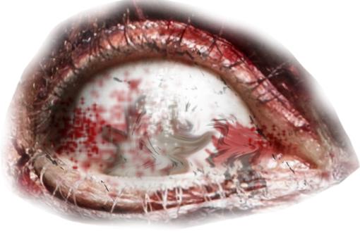 zombie  overlay png animal blood close-up eye zombie