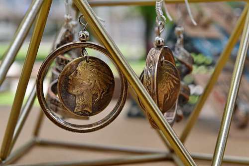 brass brass hanging handmade jewelry metal outdoors earrings traditional nature luxury antique 