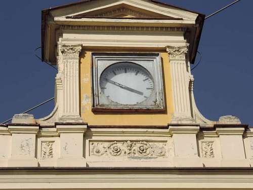 clock capital building facade analog masonry tower architecture kb
