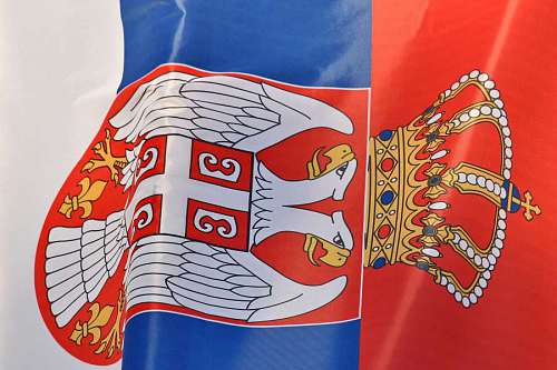 flag serbia democratic republic heritage parliament symbol national emblem patriotism
