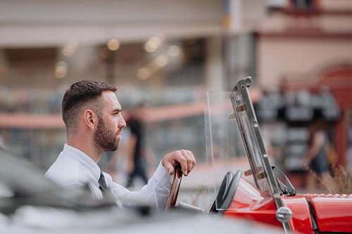 conduccion guapo, hombre de negocios, hombre, coche, conducción