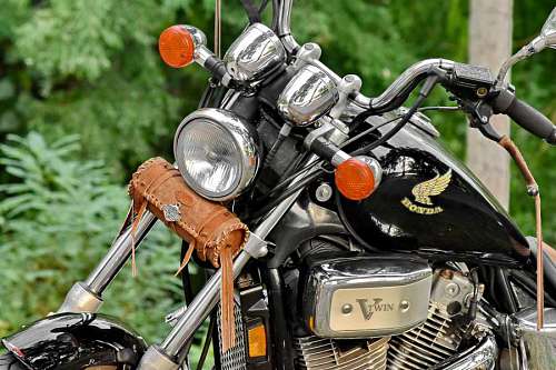japanese engine motorcycle headlight famous nostalgia steering chrome wheel