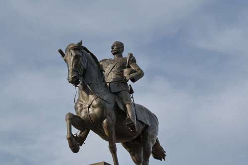 king-of-the-jungle pedestal serbia bronze horse king monument daylight statue sculpture outdoors