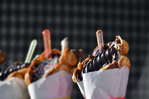 good spoon baking cone baked goods delicious decoration sugar chocolate traditional