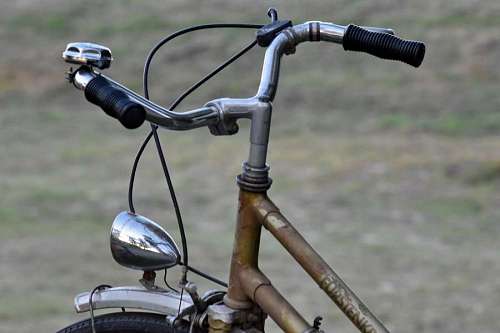 wheel steering bicycle bike device exercise chrome grass outdoors sport kb