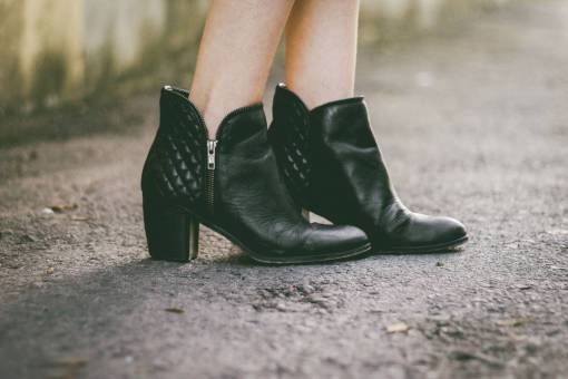 calzada zapato de cuero negro calzado botas al aire libre