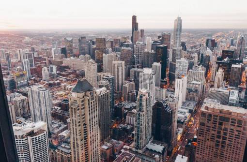 altura Chicago Lakeshore vistas rascacielos edificios de gran altura ciudad