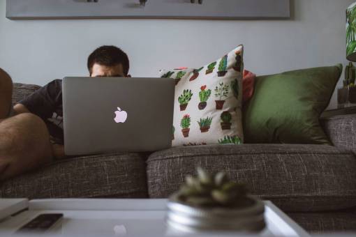 cushion man  laptop  couch  macbook  mac  green  cushion
