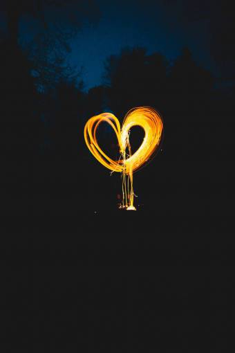 corazon fotografía corazón luz pintura naturaleza árboles noche