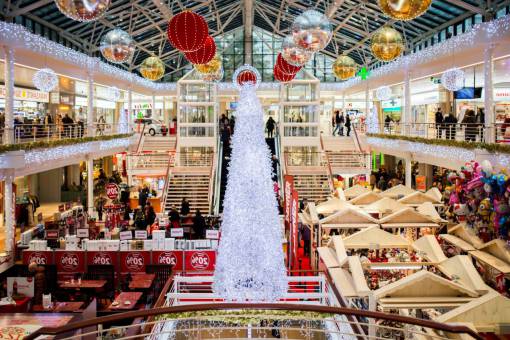 comercio centro comercial navidad árbol de navidad luces bolas decoraciones adornos