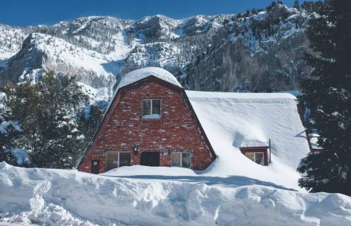 snow  nature  house  trees  winter  mountains  landscape