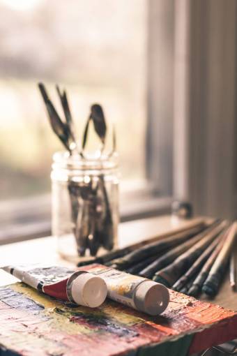 knife studio  artist  window  paint  art  knife  brush
