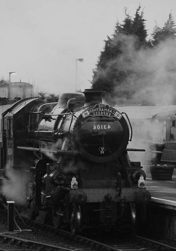 platform-shoe transportation  train  rail  express  steel  iron  smoke