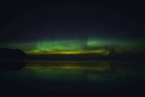 aurora aurora verde espacio cielo naturaleza reflexión mar